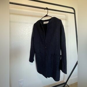 Zara Navy Blue Blazer Coat